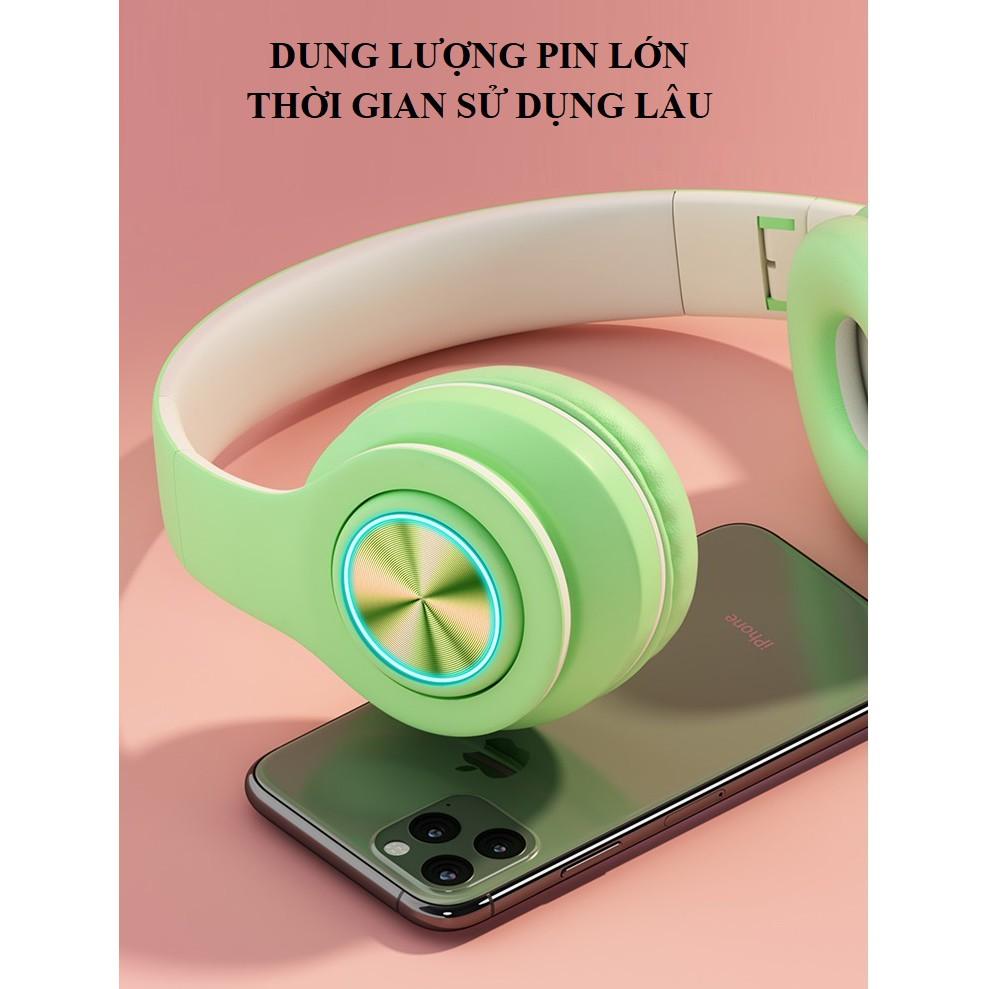 Tai Nghe Chụp Tai ️️ Tai Nghe Bluetooth Âm Thanh Sống Động - Tai Nghe Không Dây Iboom B39 Phong Cách Trẻ Trung