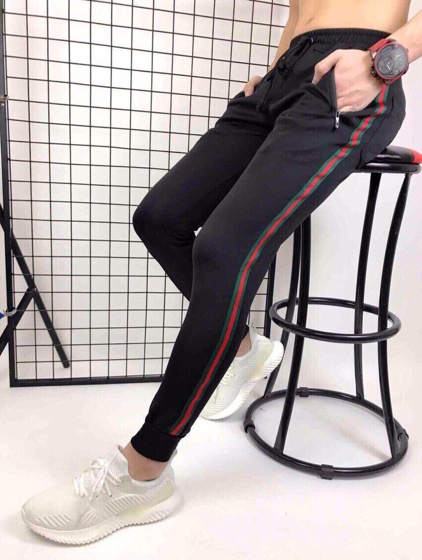Quần Thun Nam Thể Thao Jogger Phối Viền