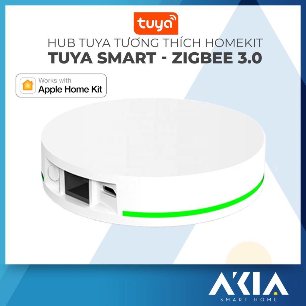 Điều khiển trung tâm Tuya zigbee hub AKIA tương thích Apple HomeKit - Zigbe 3.0, cổng mạng Lan RJ45, BH 12 tháng