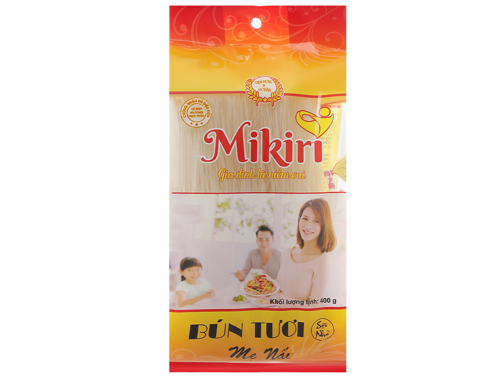 2 Gói Bún Tươi Mikiri 400g ( Sợi nhỏ)