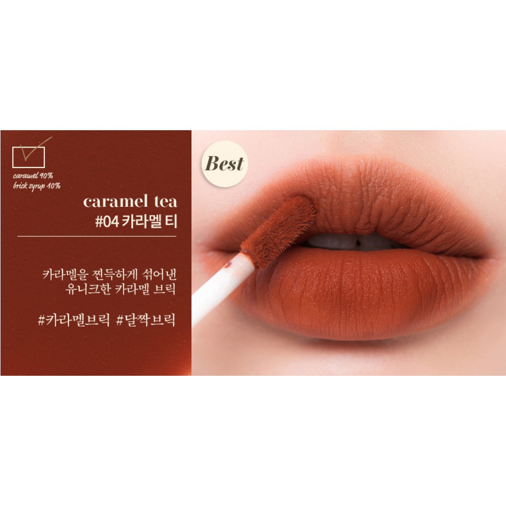 Son Kem Lì, Mịn Mượt Như Nhung Hàn Quốc Romand Milk Tea Velvet Tint 4.4g