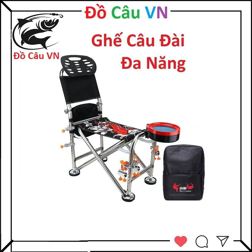 Ghế Câu Đài Cá Chép - ghế câu cá địa hình full phụ kiện , ghế câu đa năng