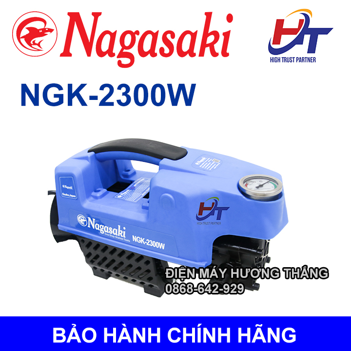 Máy xịt rửa xe máy ô tô áp lực cao bọt tuyết NAGASAKI NGK-2300 dùng gia đình giá rẻ