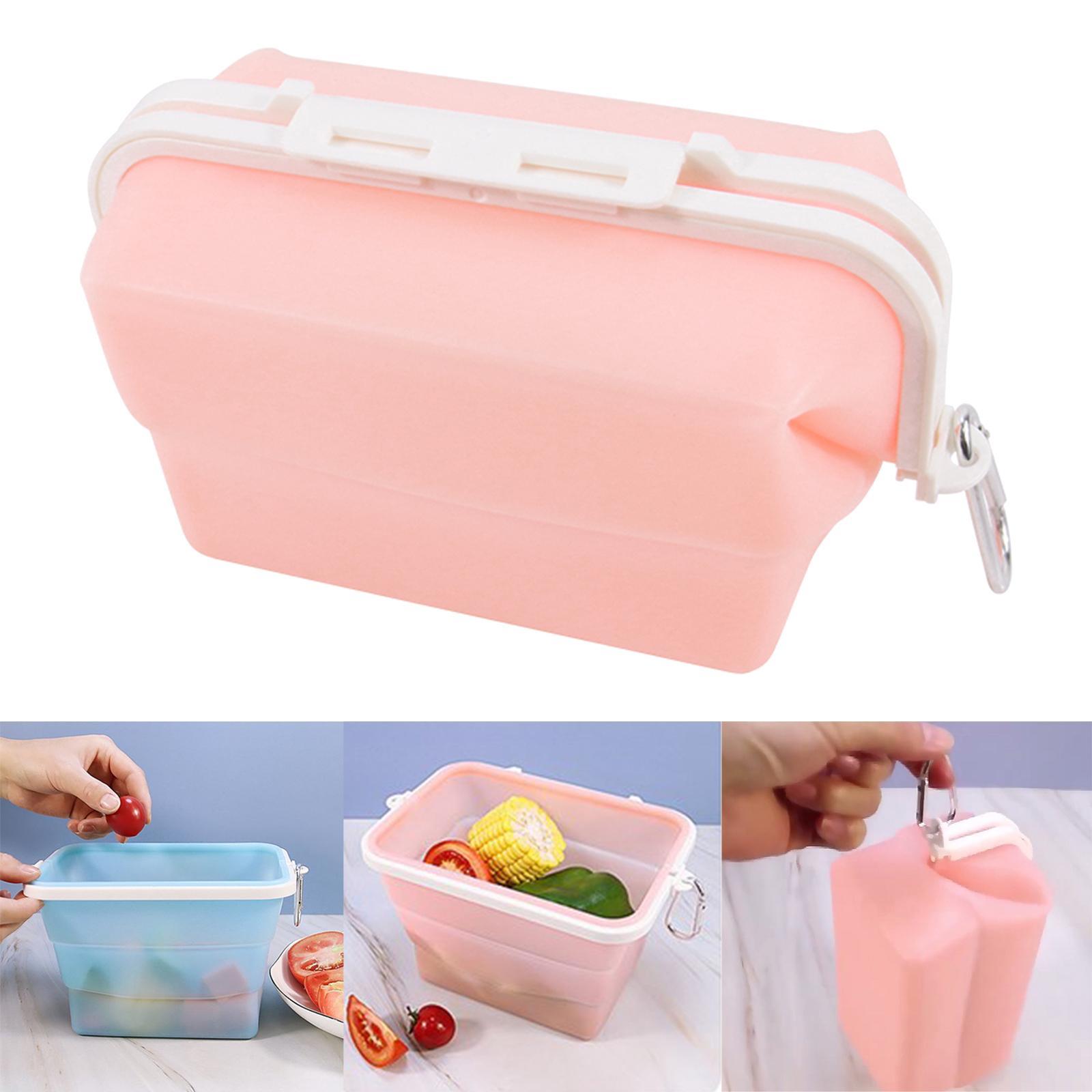 Food Storage Case Foldable Holder Silicone Fruits Bag for Fridge Bag Box Kitchen Organizer