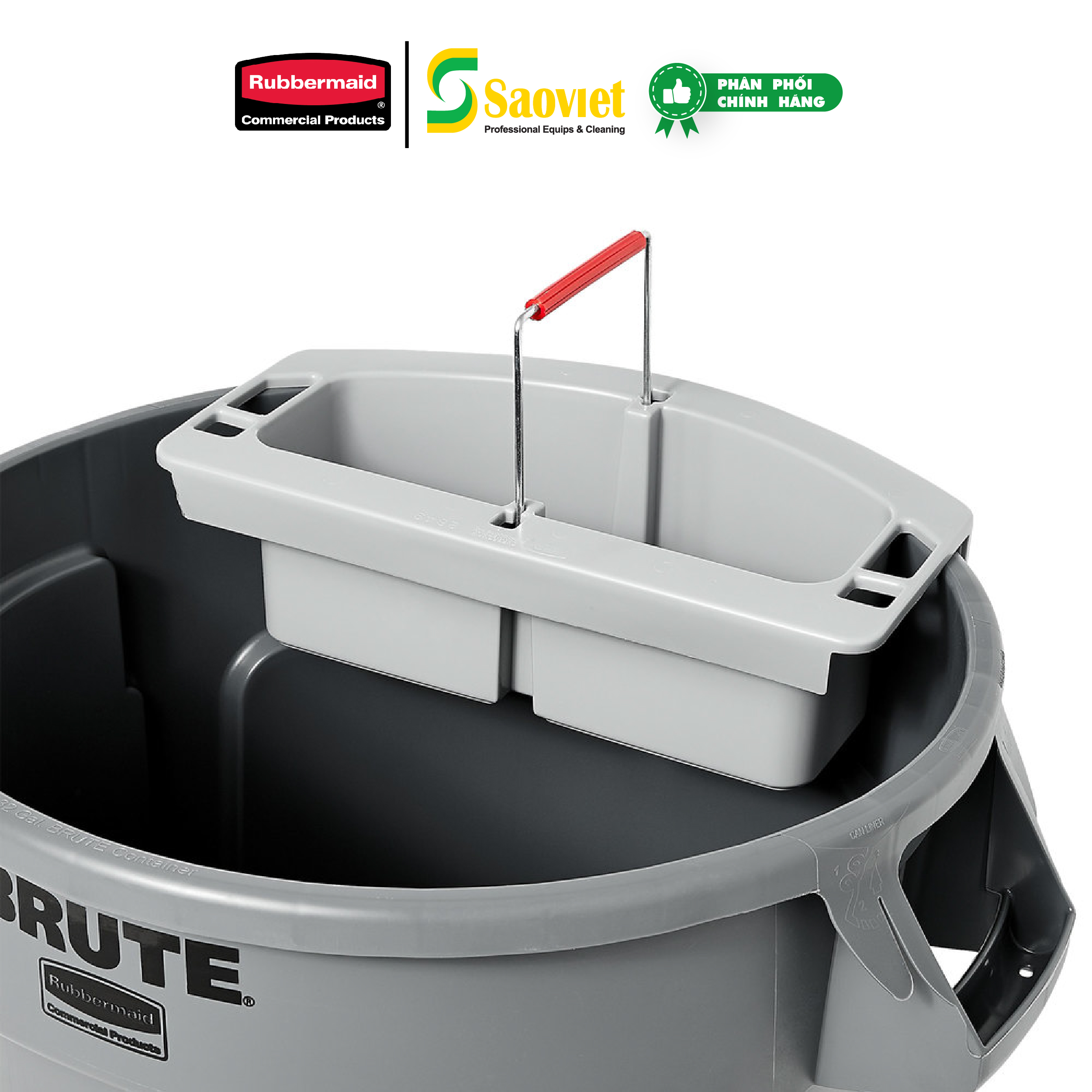 Khay Đựng Dụng Cụ Vệ Sinh Cao Cấp RUBBERMAID - SKU: FG264900GRAY | SAOVIETCO