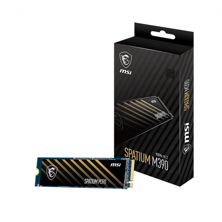 Ổ cứng SSD MSI SPATIUM M390 500GB NVMe M.2 2280 PCIe Gen 3.0x4 - Hàng Chính Hãng