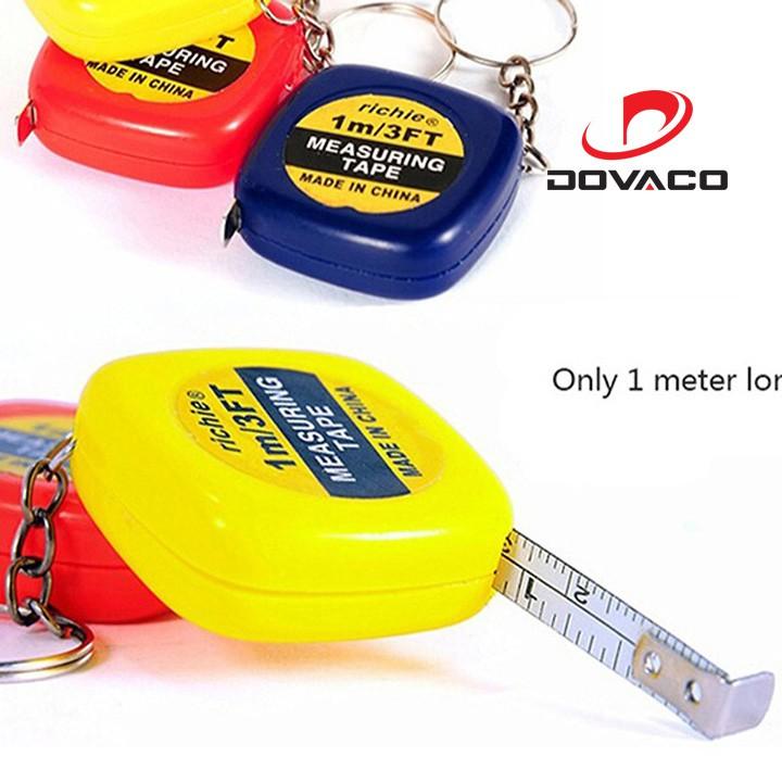 Móc khóa thước rút mini bỏ túi 1m