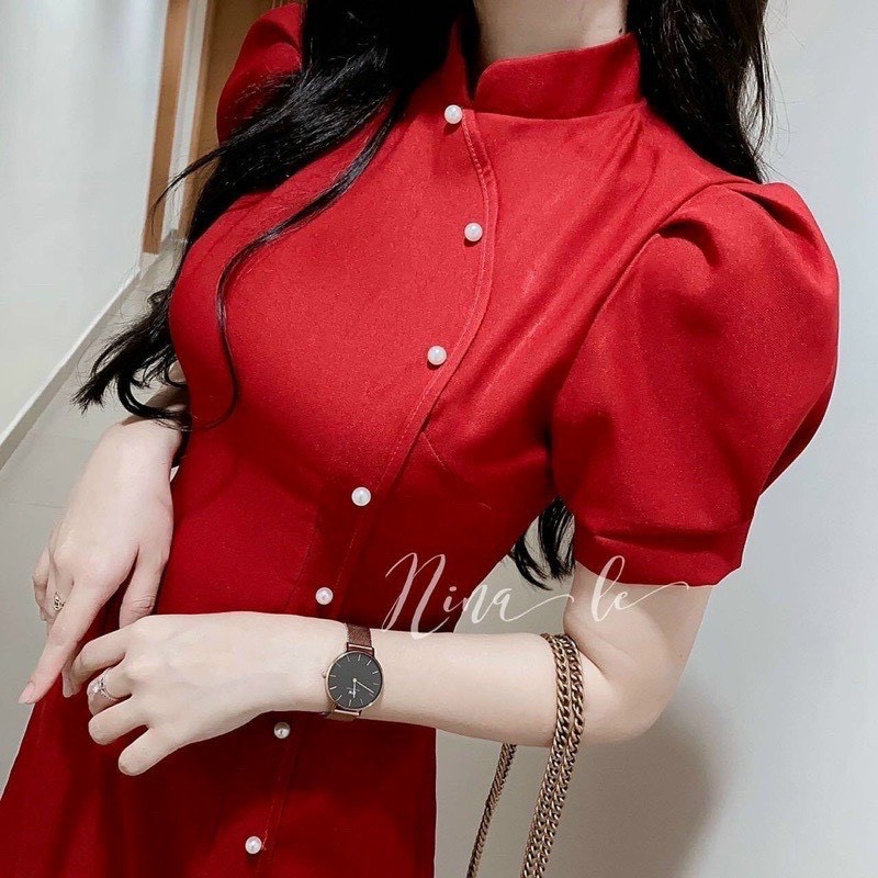 ĐẦM SƯỜN XÁM ĐÍNH NGỌC MÀU Y HÌNH