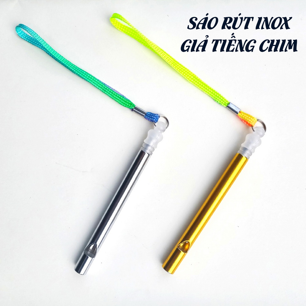 Sáo Rút Giả Tiếng Chim Hót Chất Liệu Inox Cao Cấp Sử Dụng Ngay Không Cần Nhúng Nước