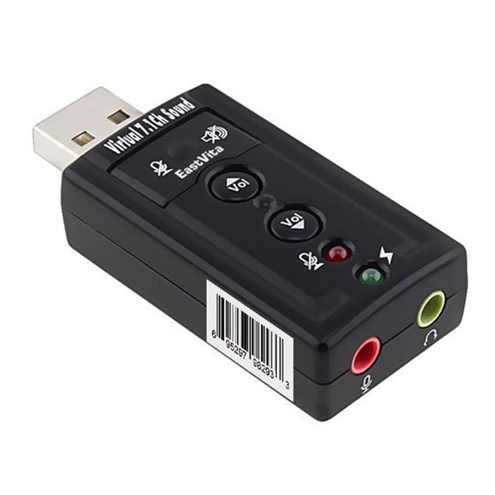 USB Ra Sound 3D 7.1 đầu ra âm thanh chuẩn cho máy tính và laptop