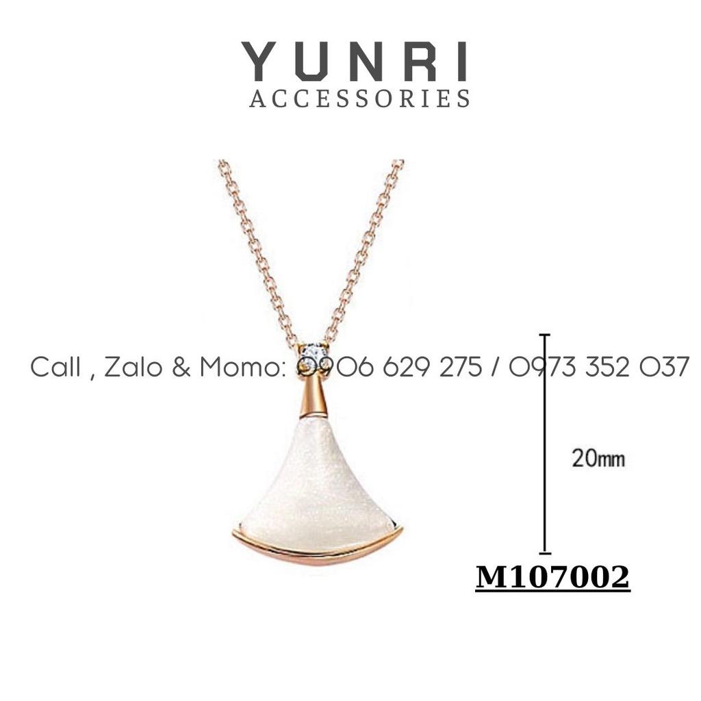 Dây chuyền nữ mảnh ngọc tam giác thiết kế thanh lịch sang trọng YUNRI ACCESSORIES M107002