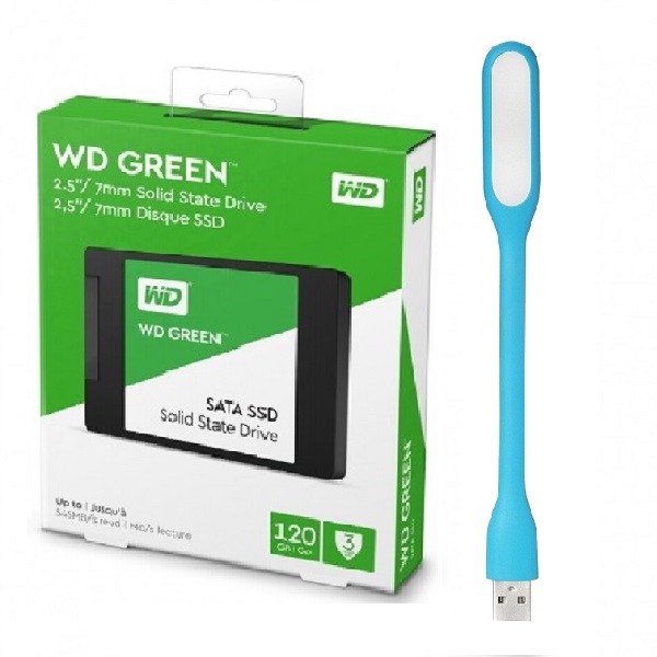 Ổ Cứng SSD WD Green 120GB 3D NAND - WDS120G2G0A - Hàng Chính Hãng + Tặng Đèn Led