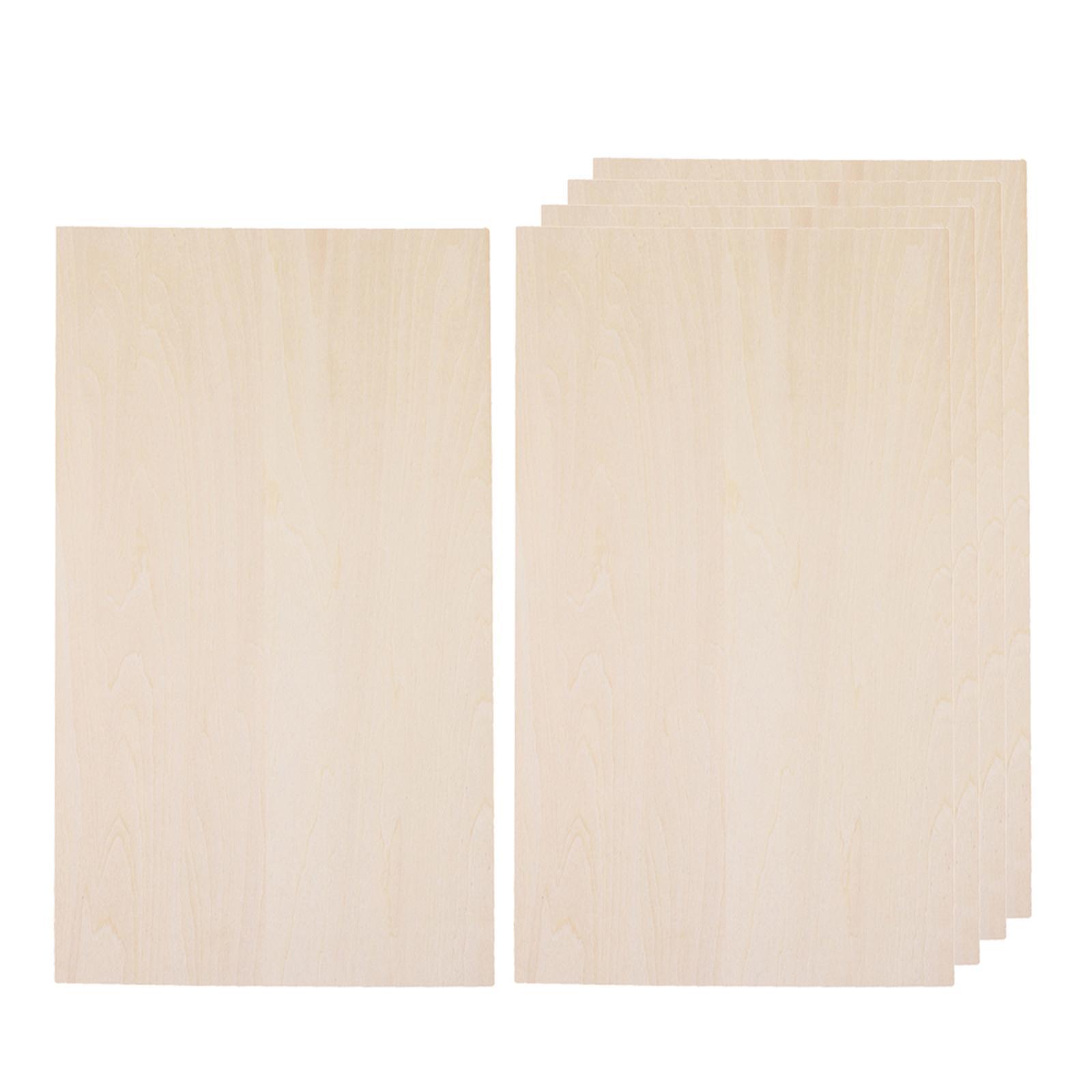 10Pcs Wood Sheets Craft Unfinished DIY Wooden Plate for Ship House Engraving