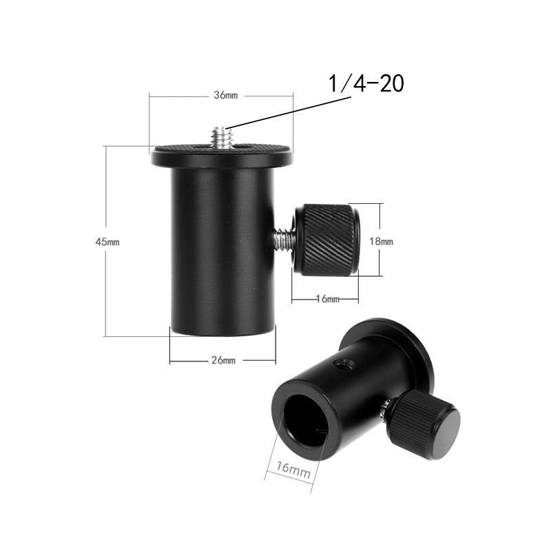 Camera Light Stand Converter Mounting Adapter 1/4" Screw Replacement Part Standard Heavy Duty Metal Stabilizer Head  Adapter for Gimbal