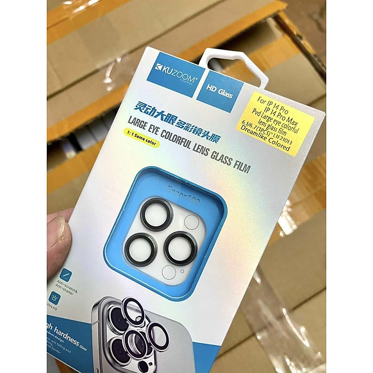 Cường lực camera KUZOOM dành cho iPhone 13pro / 13promax - Hàng chính hãng
