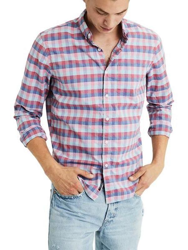 Áo Sơ Mi Nam AE Slim Fit Poplin Shirt - Size L