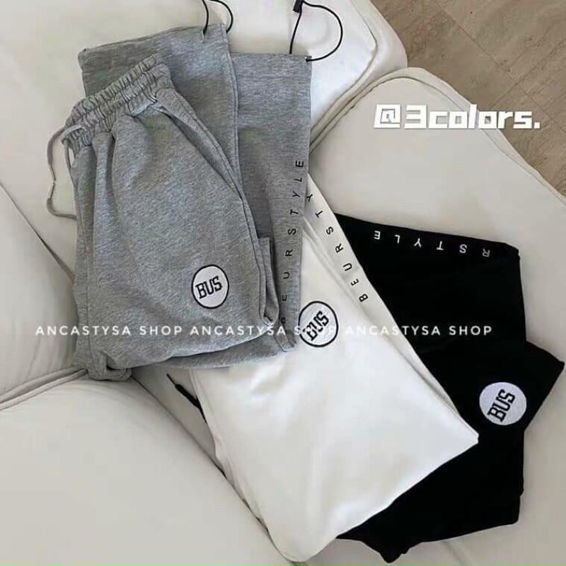 Quần jogger rút ống chữ bus cá tính