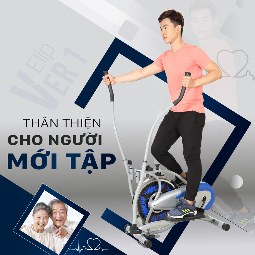 Xe đạp tập ELIP Ver 1 giá rẻ, bảo hành chính hãng, lắp đặt miễn phí