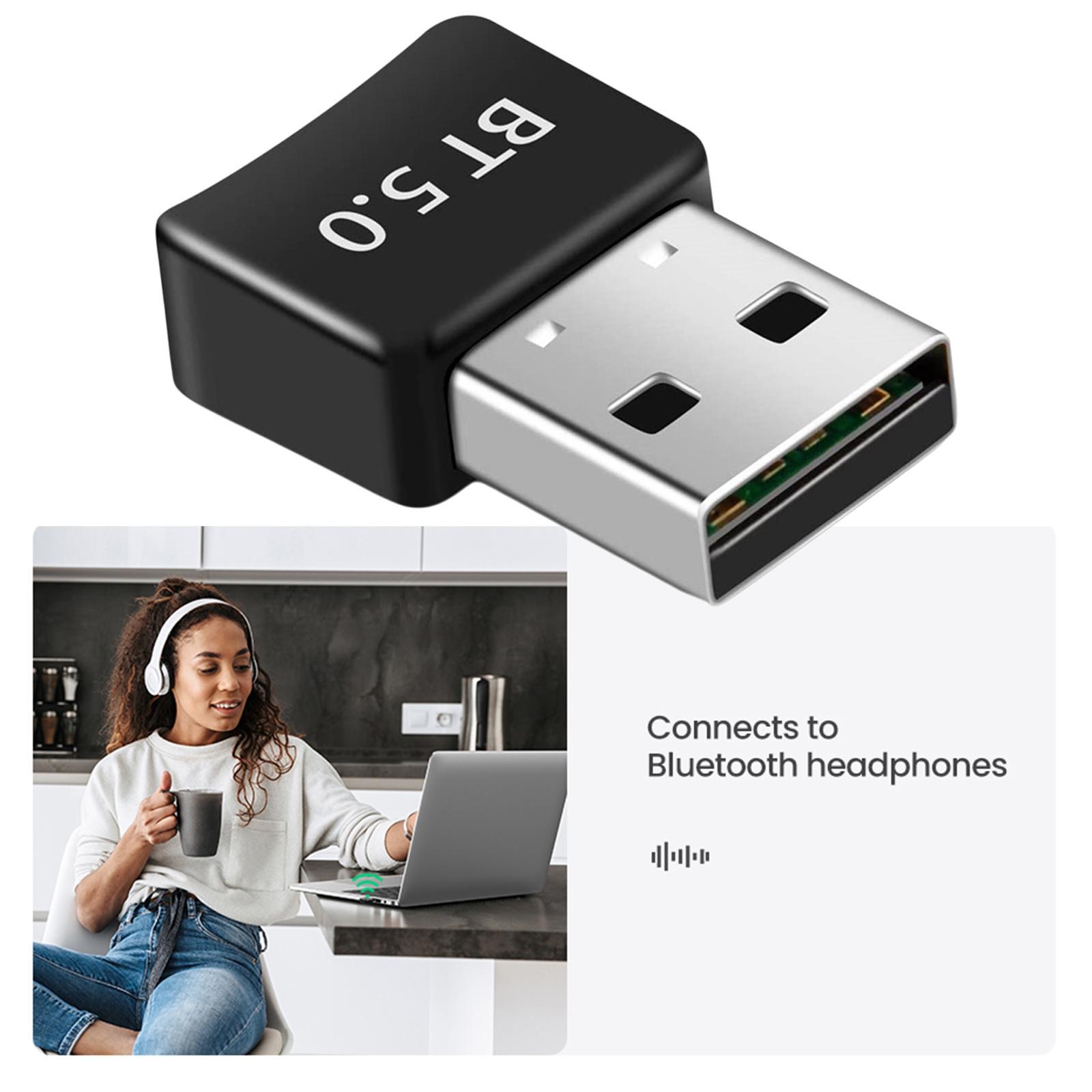 Bluetooth Adapter Plug and Play Audio Receiver for Headphones Computer