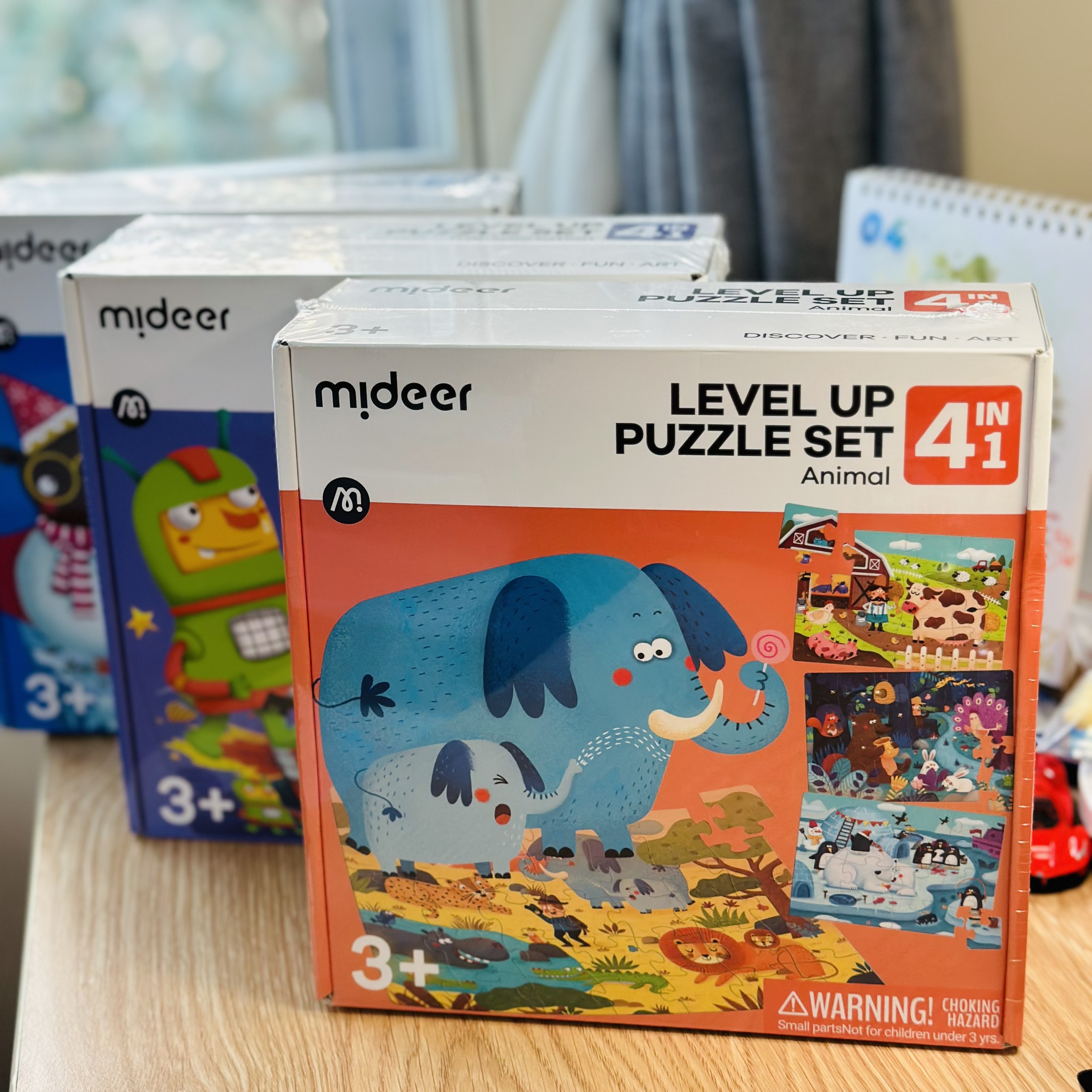 Đồ Chơi Xếp Hình Level Up Puzzle Set 4in1 (04 tranh 12-16-24-35 mảnh ghép) - Dành cho bé từ 3 tuổi