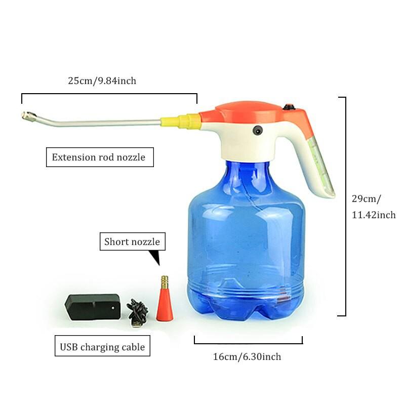 Bình xịt nước tưới cây phun sương đa năng sạc điện Pin lithium 3L