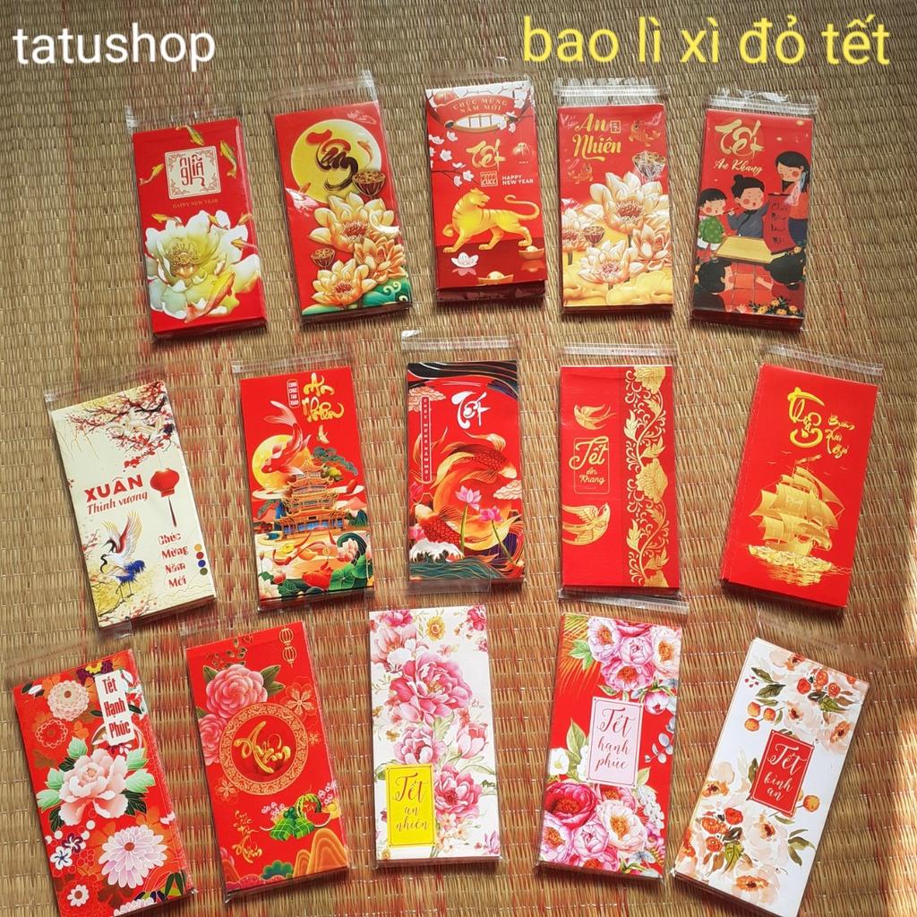 Bao lì xì 2022, lì xì đẹp, lì xì tết, lì xì đỏ hoạt hình con hổ tết 2022 đẹp