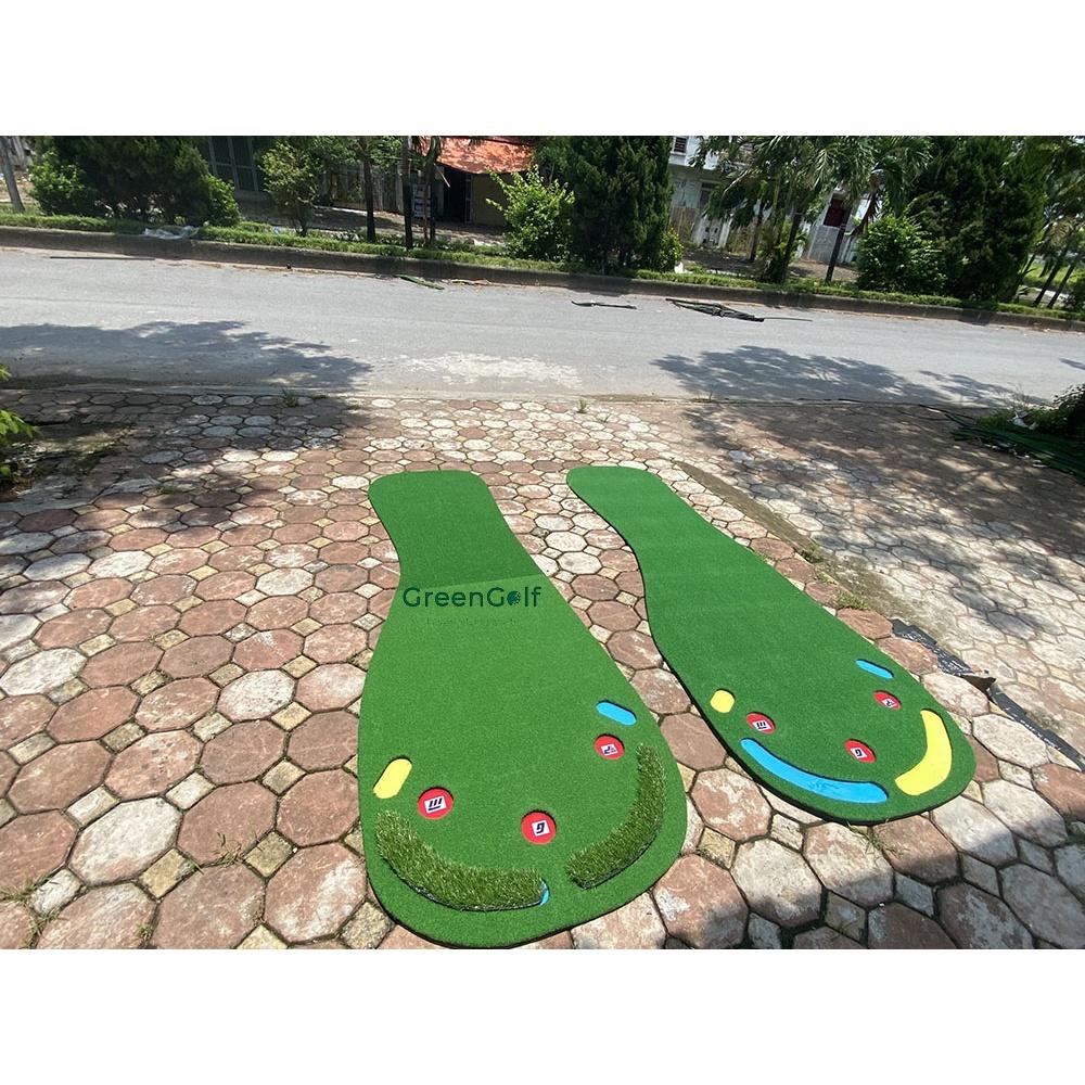 (VIDEO Thực Tế) Thảm Putt Golf Bàn Chân BIGFOOT/ Kích Thước 0.9x3m/ Thảm Tập Putt Golf Cuốn Gọn Dễ Dàng/ Tặng 3 Bóng Cũ