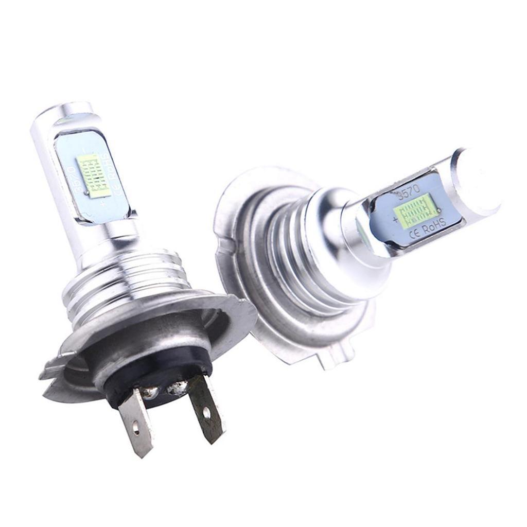 3x2 Pieces LED Headlights Bulb Kit High/Low Beam 35W 4000LM 8000K Ice Blue