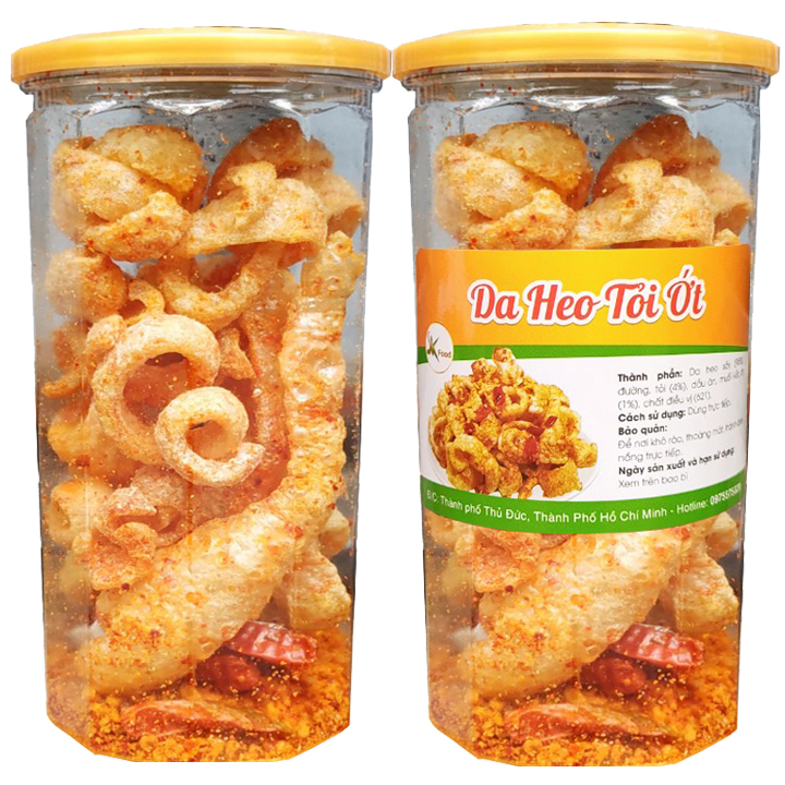 Da heo cháy tỏi ớt thơm ngon chất lượng SK FOOD - 100G