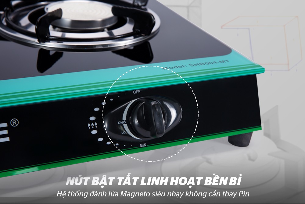 Bếp gas dương hồng ngoại Sunhouse SHB004MT - Hàng Chính Hãng