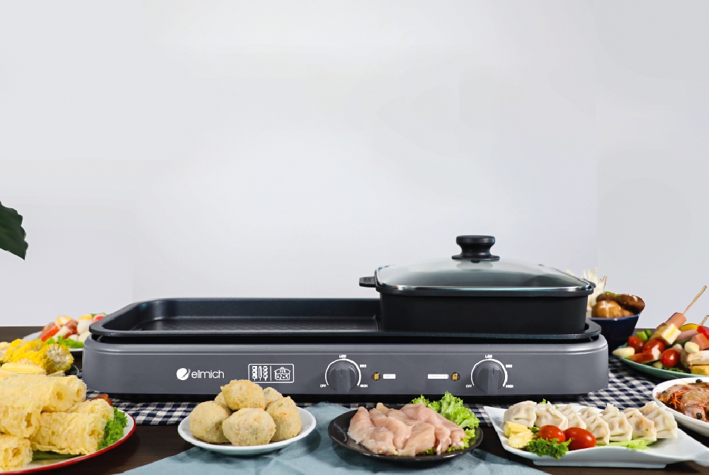 Bếp Nướng Lẩu Đa Năng Elmich EDA-0847 - Hàng Chính Hãng