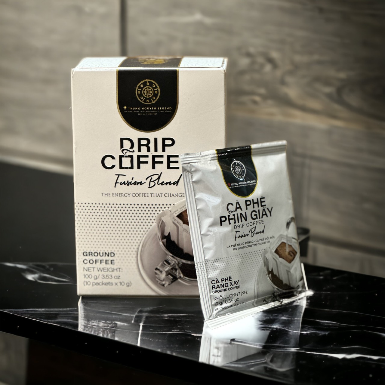 Cà phê Phin Giấy Trung Nguyên Fusion Blend( Hộp 10 Gói)