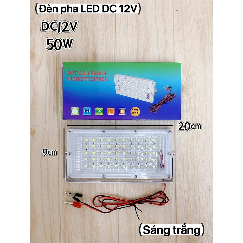 Đèn pha LED bóng kẹp bình 12V kẹp bình ắc quy loại tốt siêu sáng