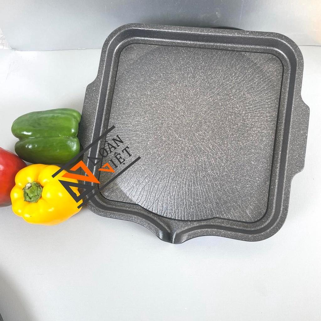 VĨ NƯỚNG BBQ, CHẢO BÍT TẾT - VÂN ĐÁ HOA CƯƠNG CHỐNG DÍNH . Xuất xứ HÀN QUỐC , an toàn tuyệt đối cho sức khoẻ