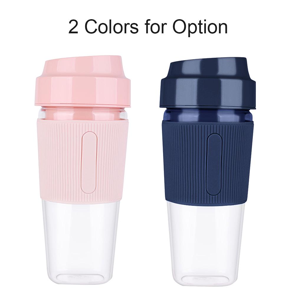 Máy xay sinh tố cầm tay mini 300ml chất liệu nhựa PP cổng sạc USB