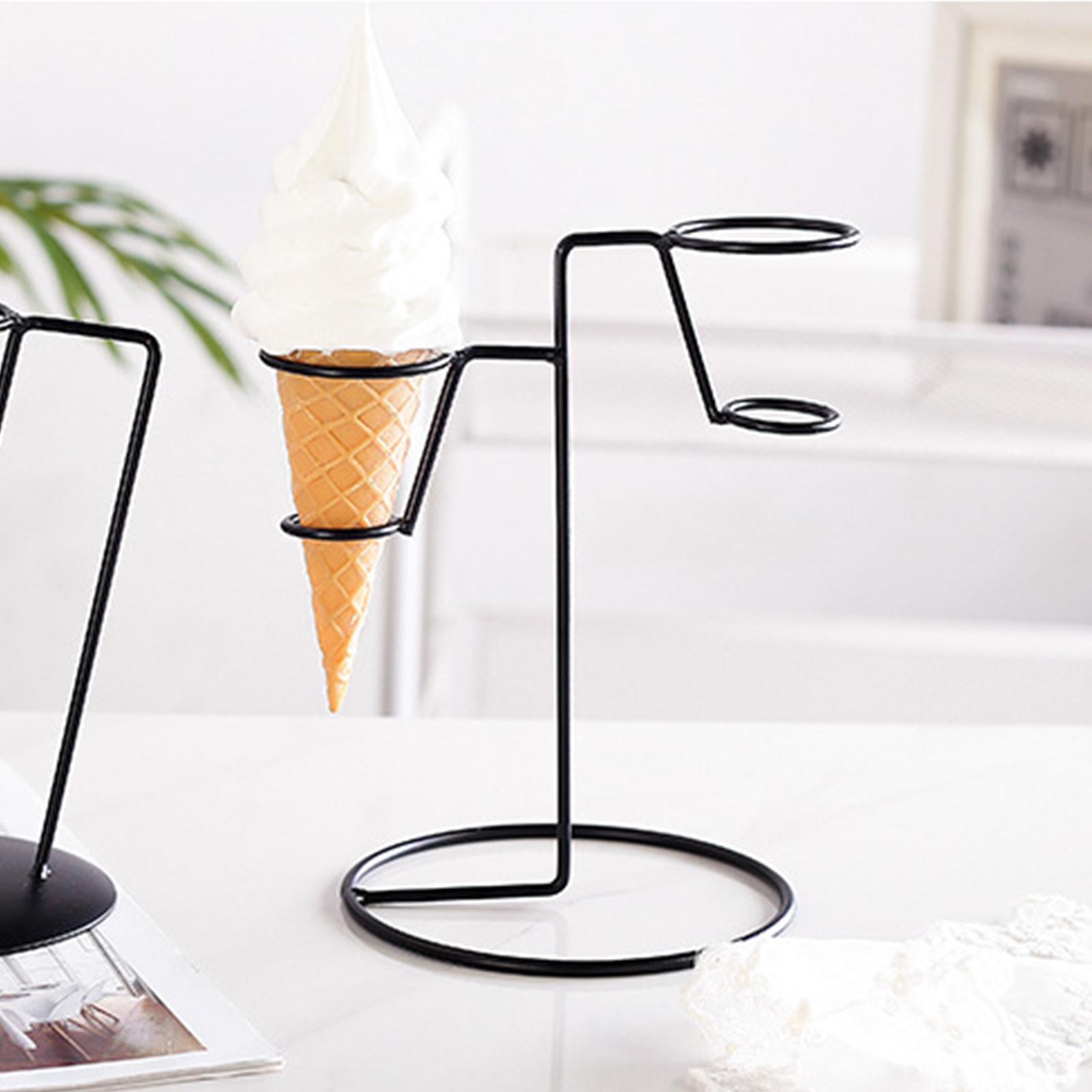 Cream Rack Storage Cupcake Cone Stands for Wedding Birthday Popcorn