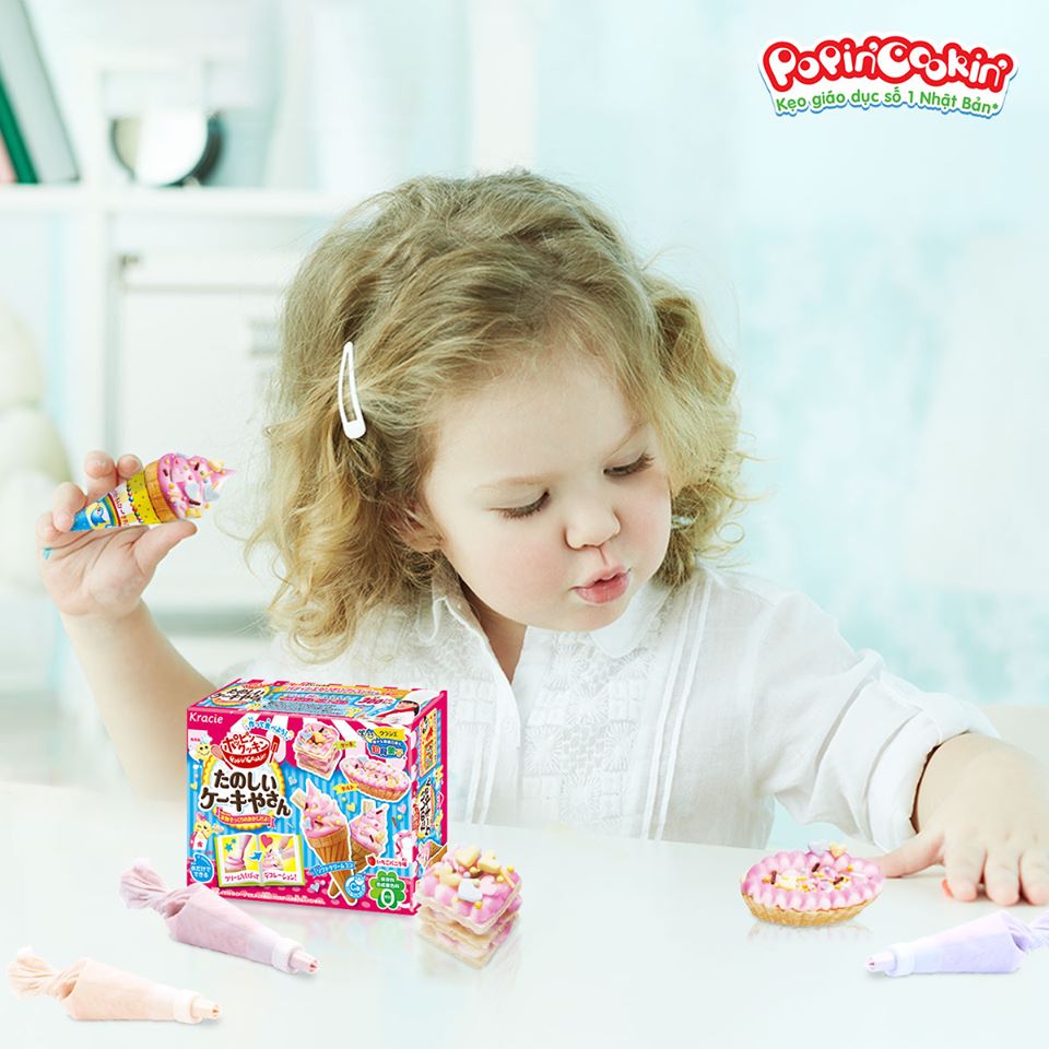 Kẹo sáng tạo popin cookin thế giới kem - Tanoshii Cake Ya San