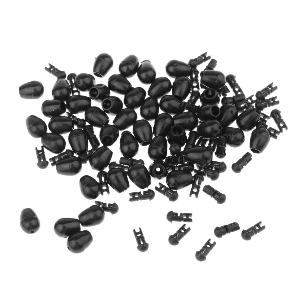 50X Fishing Quick Change Beads Hooklength Fishing Feeder Terminal Tackle Useful