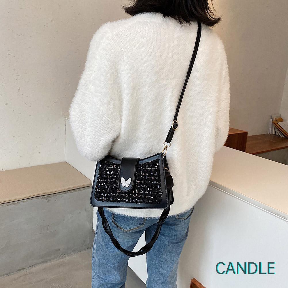 Túi Đeo Chéo Đính Kim Sa Lấp Lánh Sang Trọng