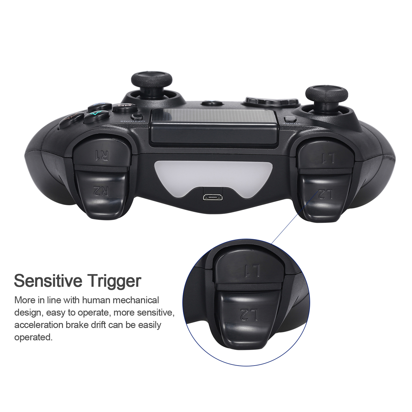 Bộ điều khiển trò chơi cho PS4 không dây BT Gamepad Điều khiển từ xa Tương thích với Playstation 4 