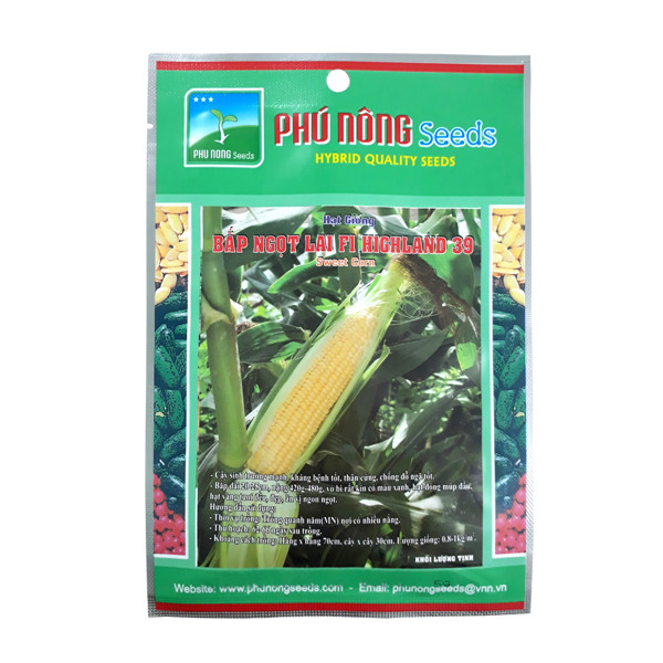 Hạt giống Bắp ngọt lai ( Bắp Mỹ ) F1 Phú Nông - Gói 5g