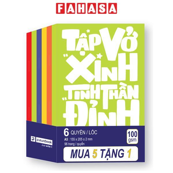 [MUA 5 TẶNG 1] Tập Học Sinh Vở Xinh A5 - 4 Ô Ly - 96 Trang 100gsm - futurebook (Mẫu Bìa Giao Ngẫu Nhiên)