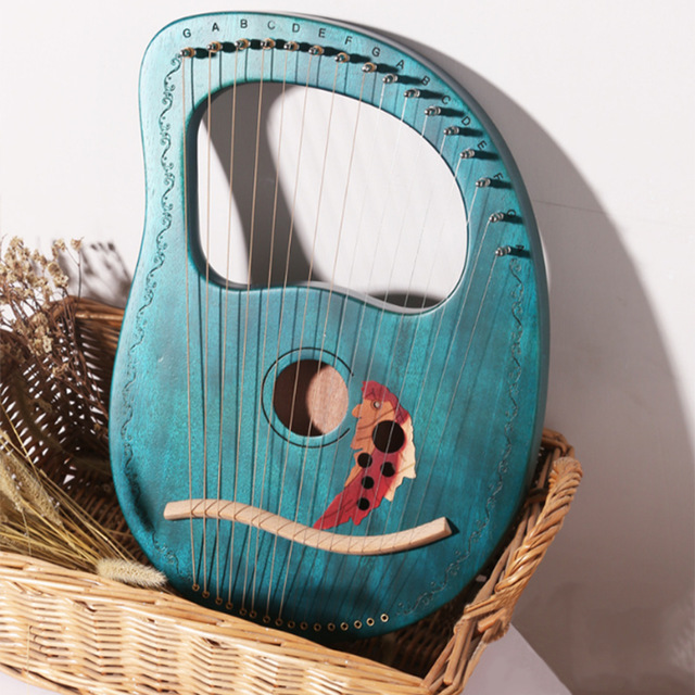 Đàn Lyre 16 dây đàn hạc Lyre Harp MOLIN-ML07 Đầy đủ phụ kiện LOẠI 16 DÂY tặng đàn kalimba 17 phím gỗ nguyên khối Mahagony PJLIM72