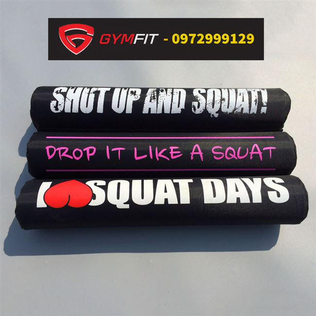 Đệm lót gánh tạ tập squat in chữ cực thời trang