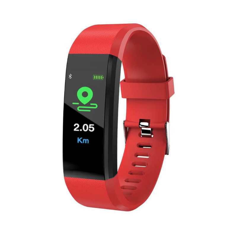 115plus bluetooth thể thao vòng đeo tay thông minh chống thấm nhịp tim nhịp tim oxy huyết áp người lớn màn hình máy dò điện tử