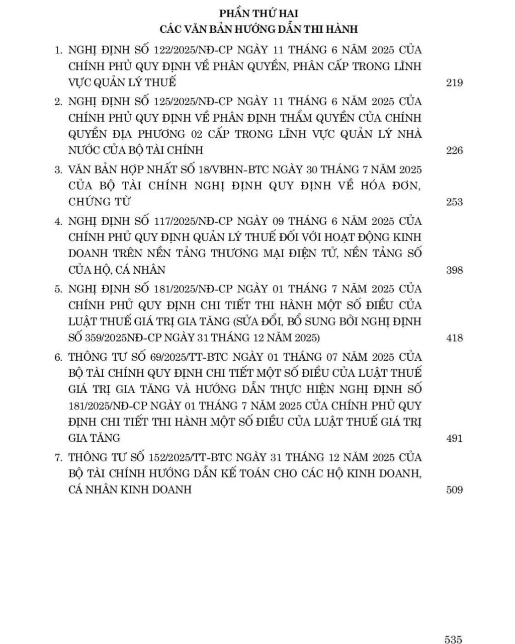 Sách Hệ Thống Các Văn Bản Pháp Luật Về Thuế Và Kế Toán (Hiện Hành) - V2659TA