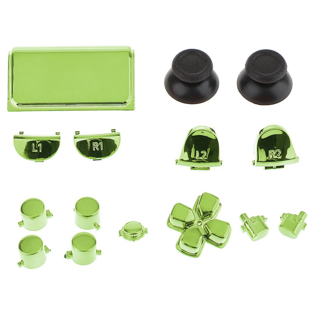 Replacement Full Buttons Custom Mod Kit for Sony PS4 Pro Controller Green