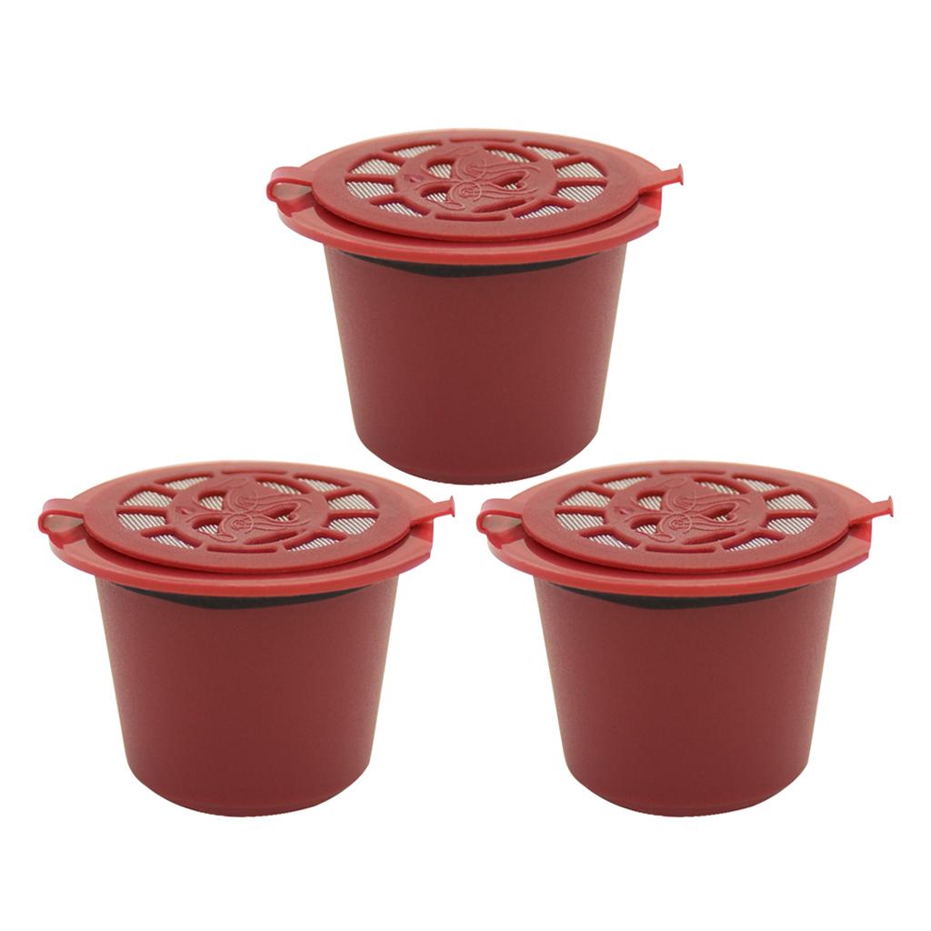 6 Pieces Refillable BPA-Free Coffee Capsule Filter for  Machine