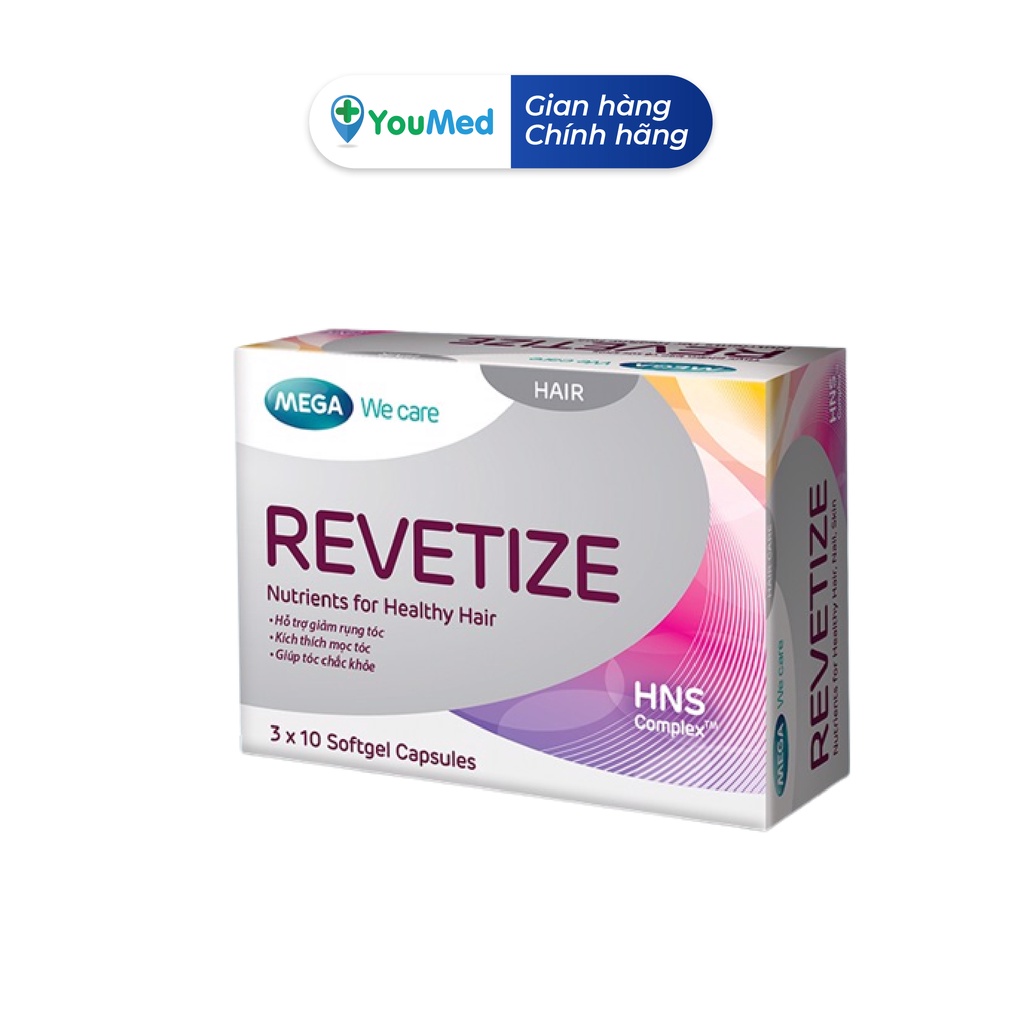 Viên uống Revetize - hỗ trợ giảm rụng tóc, kích thích mọc tóc