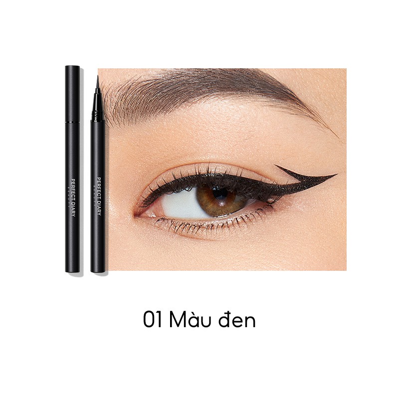 Bút kẻ mắt PERFECT DIARY dạng lỏng chống thấm nước lâu trôi nhanh khô dễ sử dụng không bị nhòe lem 0.5ml